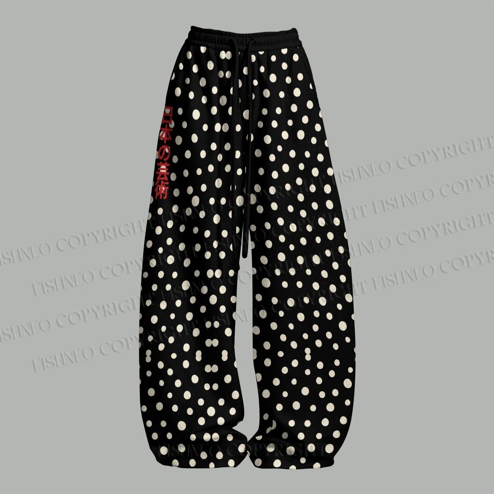 Yayoi Kusama Black Cat Top & Elasticated Trousers Two-Piece Set