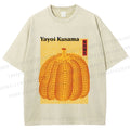 Unisex Yayoi Kusama Pumpkin Printed Washed Tee