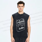 Unisex MeowWBro Printed Washed Tank Top