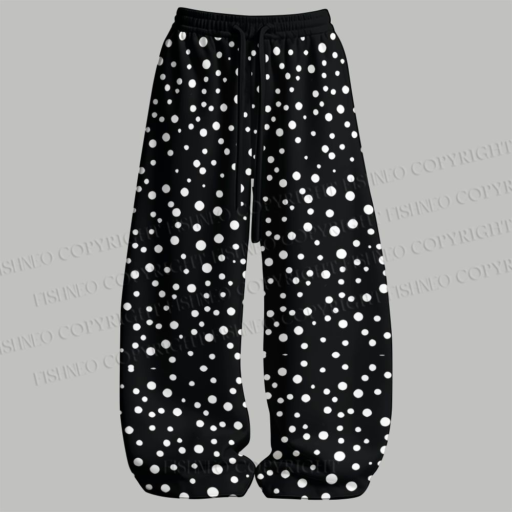 Men's Yayoi Kusama Black Cat Sleeveless Tank Top & Elasticated Trousers pants Two-Piece Streetwear Set