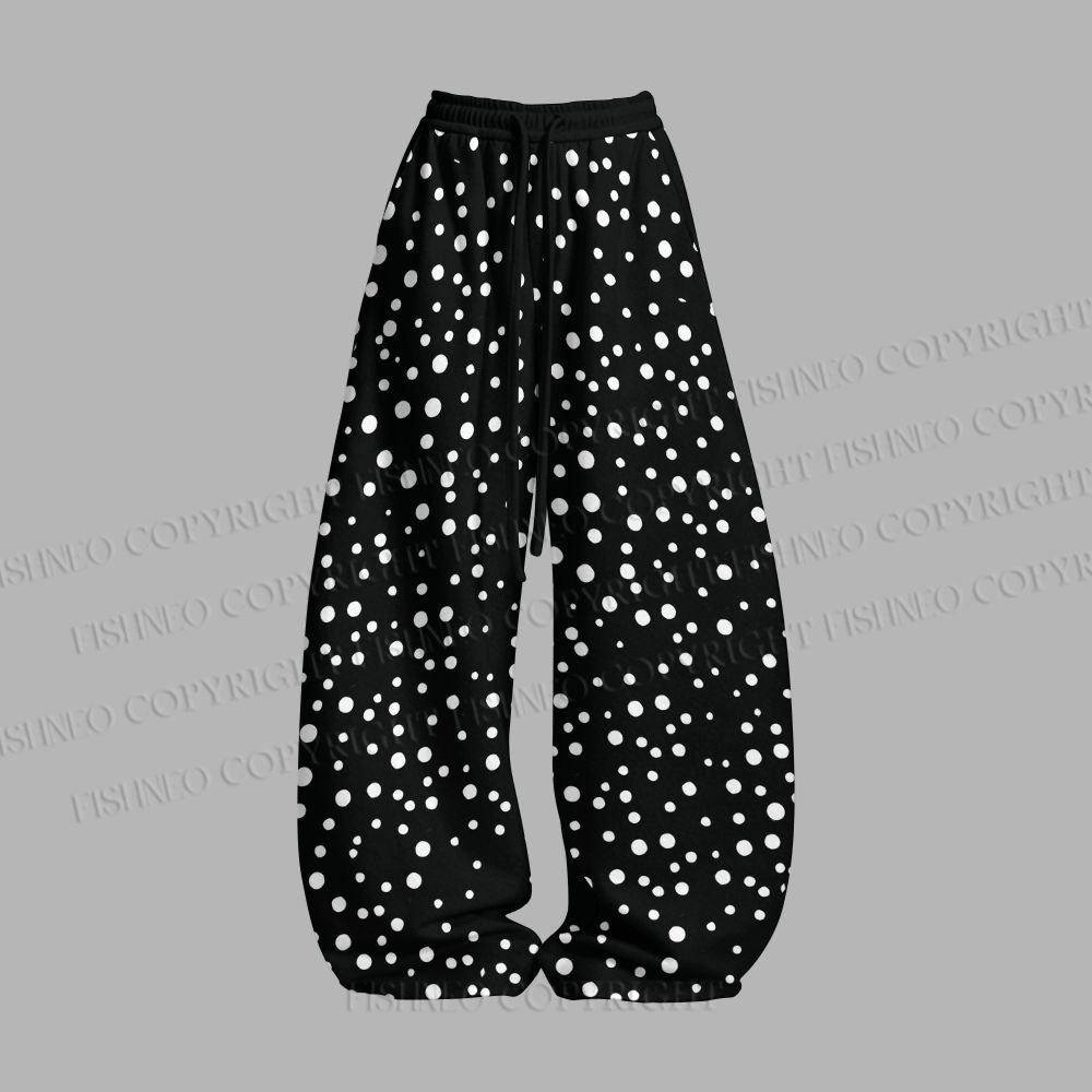 Unisex Yayoi Kusama Black Cat Loose Tank Top Set