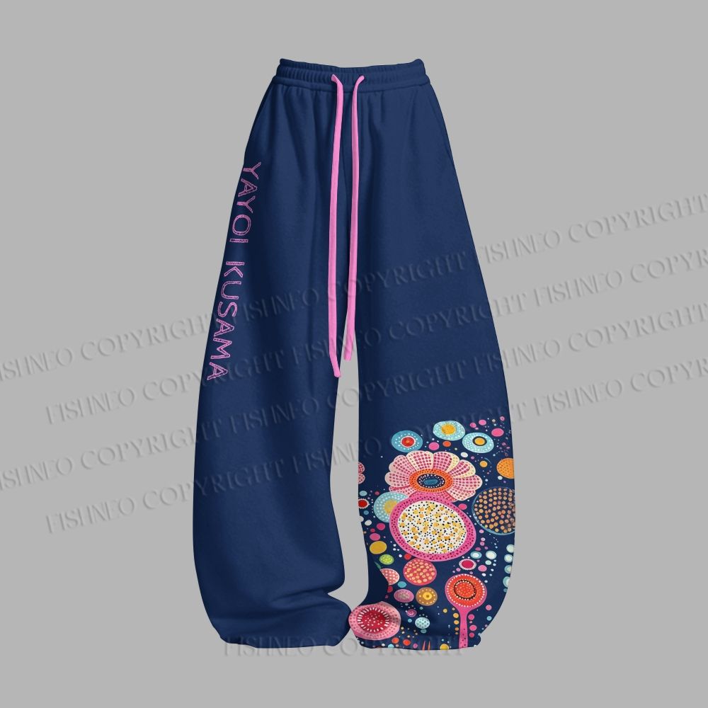 Unisex Yayoi Kusama Flower Loose Tank Top Set