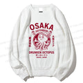 Unisex Osaka Drunken Octopus Printed Sweatshirt