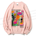 Unisex Yayoi Kusama Flower Printed Sweatshirt