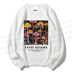 Unisex Yayoi Kusama Mushroom Printed Sweatshirt