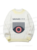 Unisex Bauhaus Eye Gradient Casual sweater