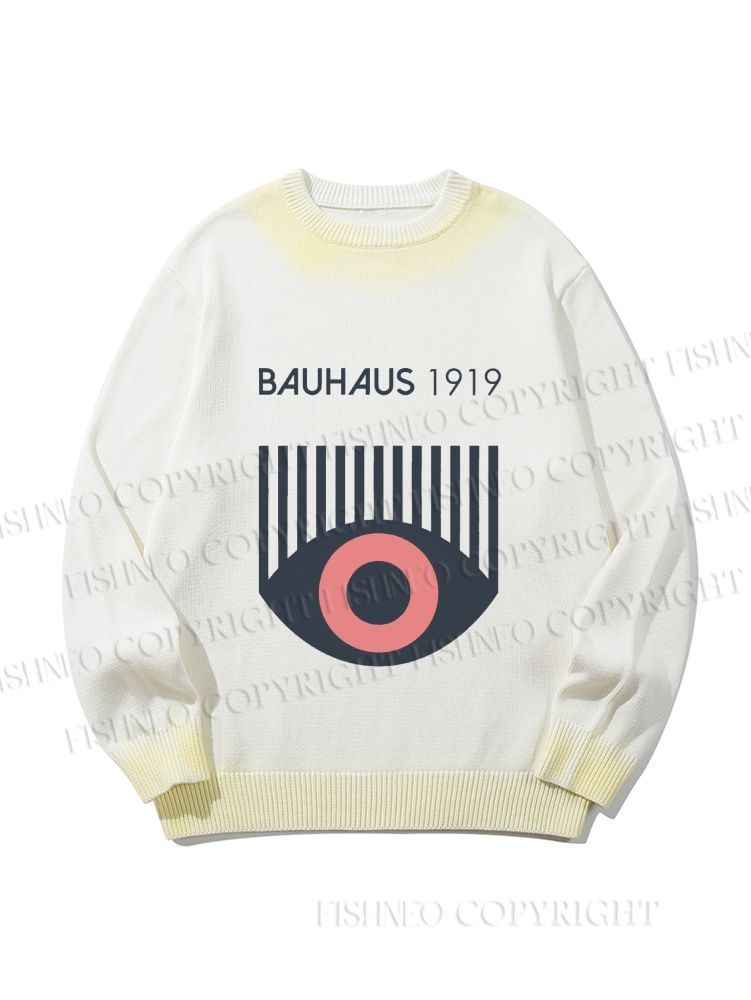 Unisex Bauhaus Eye Gradient Casual sweater