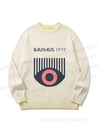 Unisex Bauhaus Eye Gradient Casual sweater