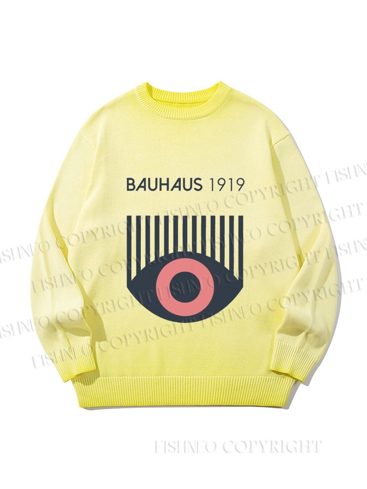 Unisex Bauhaus Eye Gradient Casual sweater