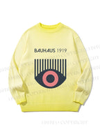 Unisex Bauhaus Eye Gradient Casual sweater