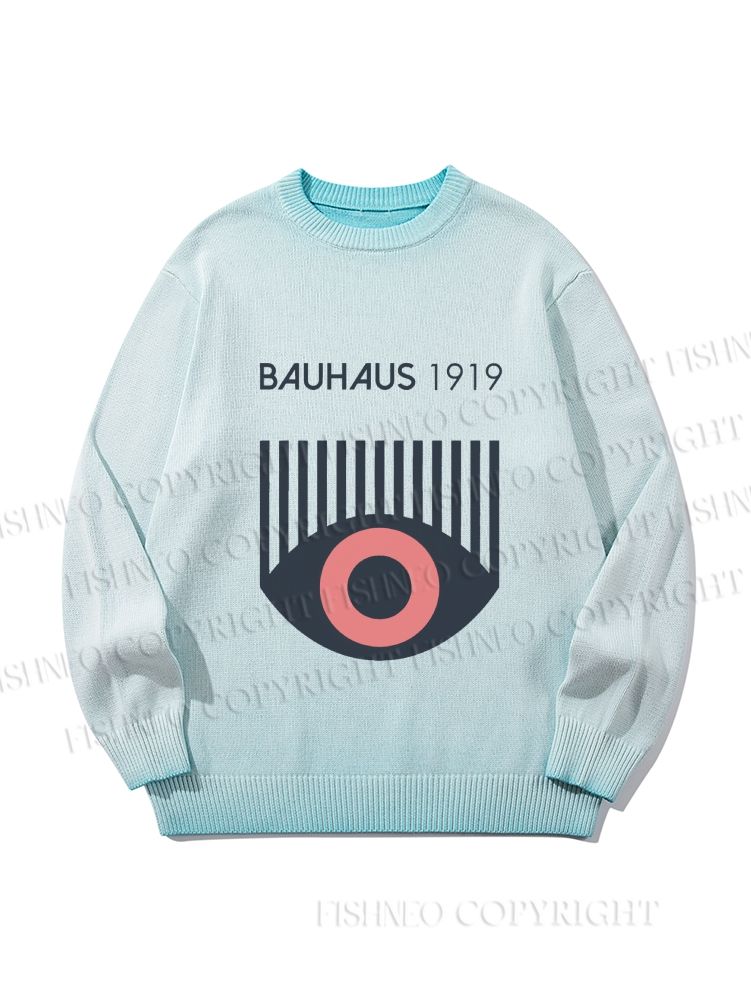 Unisex Bauhaus Eye Gradient Casual sweater