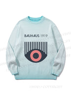 Unisex Bauhaus Eye Gradient Casual sweater