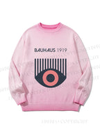 Unisex Bauhaus Eye Gradient Casual sweater