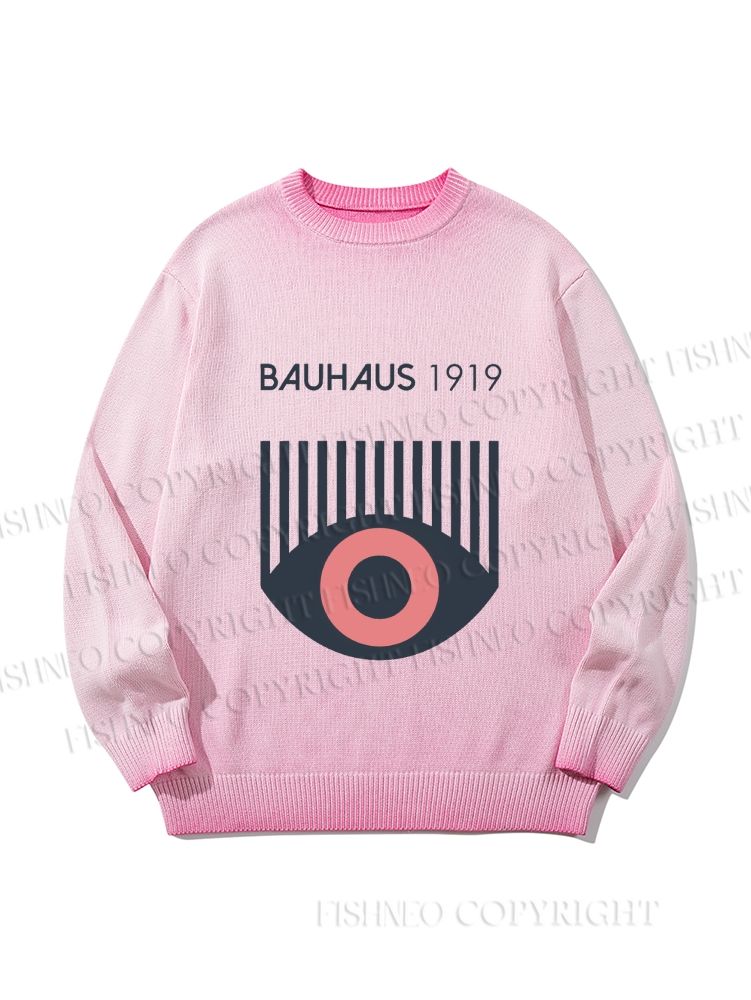 Unisex Bauhaus Eye Gradient Casual sweater