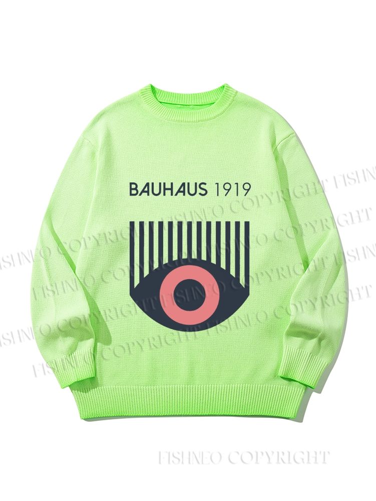 Unisex Bauhaus Eye Gradient Casual sweater
