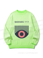 Unisex Bauhaus Eye Gradient Casual sweater