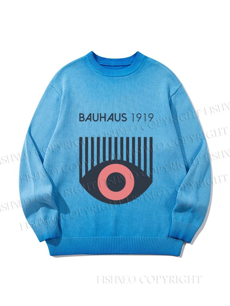Unisex Bauhaus Eye Gradient Casual sweater