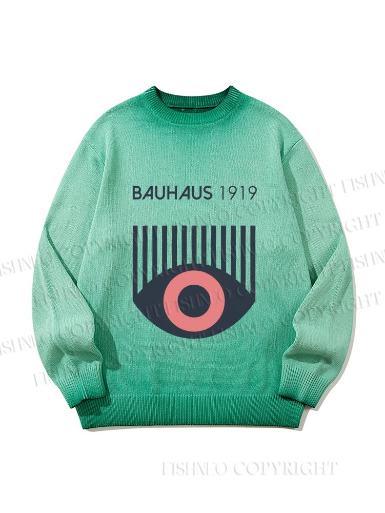 Unisex Bauhaus Eye Gradient Casual sweater