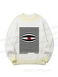 Unisex Bauhaus Eye Gradient Casual sweater