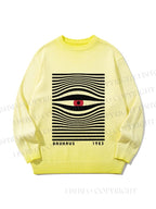 Unisex Bauhaus Eye Gradient Casual sweater