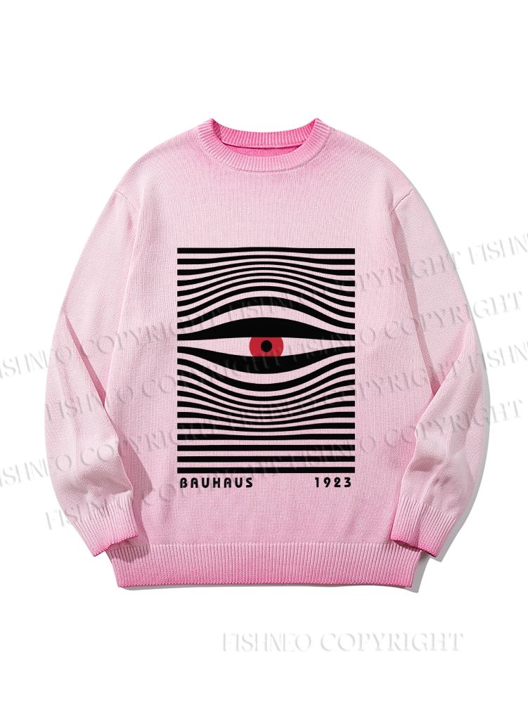 Unisex Bauhaus Eye Gradient Casual sweater