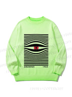 Unisex Bauhaus Eye Gradient Casual sweater
