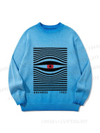 Unisex Bauhaus Eye Gradient Casual sweater