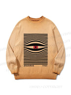Unisex Bauhaus Eye Gradient Casual sweater