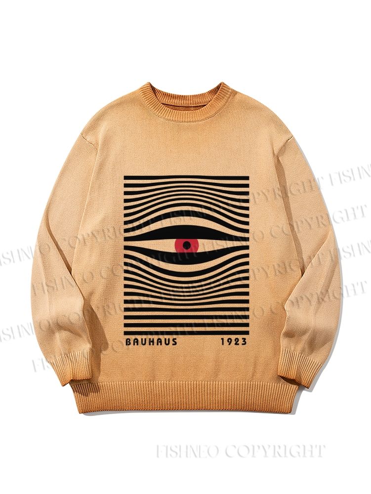 Unisex Bauhaus Eye Gradient Casual sweater