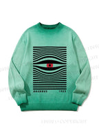 Unisex Bauhaus Eye Gradient Casual sweater