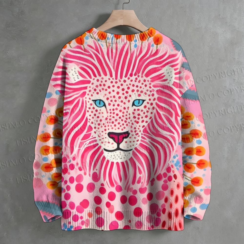 Yayoi Kusama Lion Crew Neck Sweater