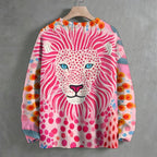 Yayoi Kusama Lion Crew Neck Sweater