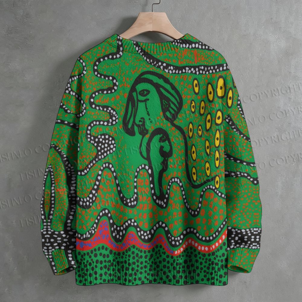 Yayoi Kusama Polka Dot Art Crew Neck Sweater
