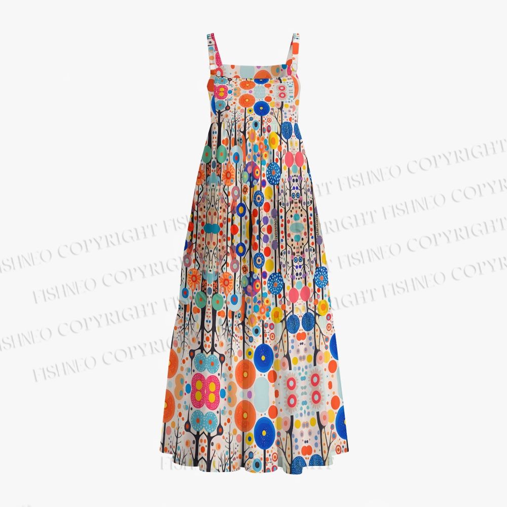 Yayoi Kusama Polka Dot Forest Maxi Dresses