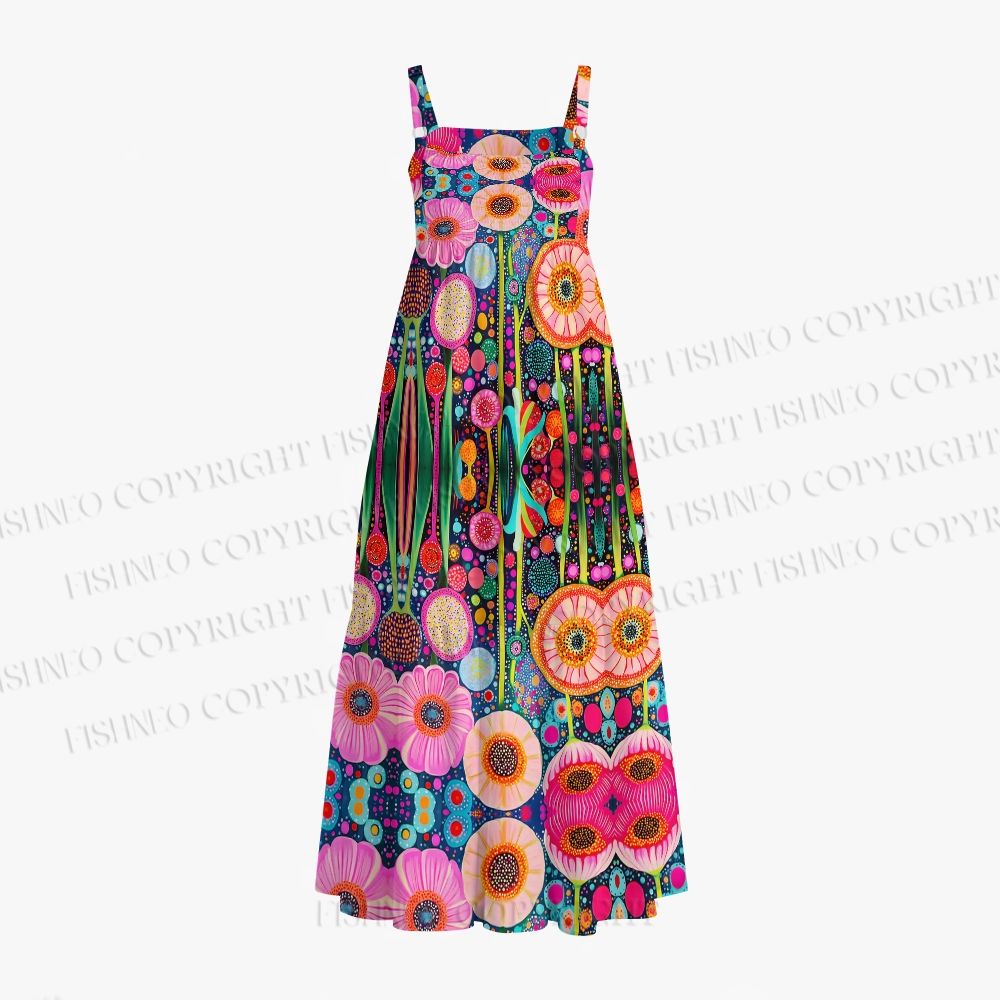 Yayoi Kusama Flower Printed Maxi Dresses