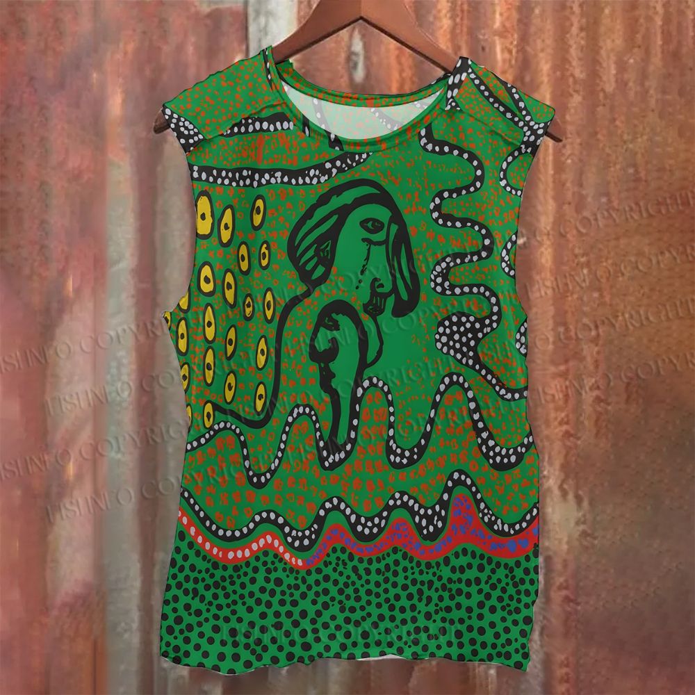 Unisex Casual Yayoi Kusama Polka Dot Art Printed Tank Top
