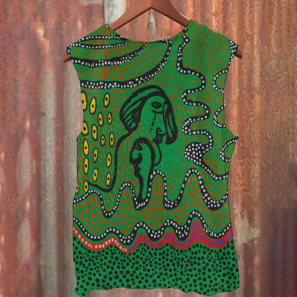 Unisex Casual Yayoi Kusama Polka Dot Art Printed Tank Top