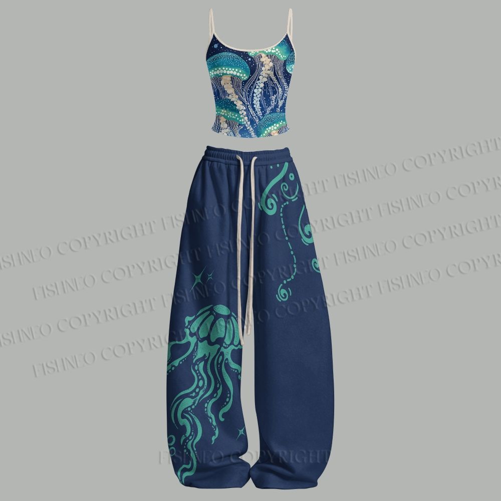 Yayoi Kusama Jellyfish Top & Elasticated Trousers Two-Piece Set
