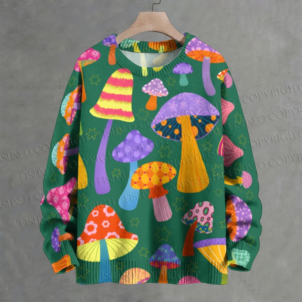 Mushrooms Crew Neck Sweater