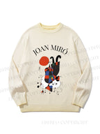 Unisex Joan Miro Cat Gradient Casual sweater