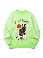 Unisex Joan Miro Cat Gradient Casual sweater