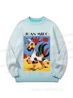Unisex Joan Miro Rooster Gradient Casual sweater