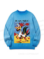 Unisex Joan Miro Rooster Gradient Casual sweater