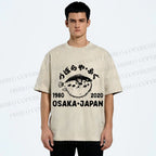 Unisex Blowfish Printed Washed Tee