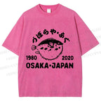 Unisex Blowfish Printed Washed Tee