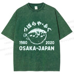 Unisex Blowfish Printed Washed Tee