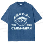 Unisex Blowfish Printed Washed Tee
