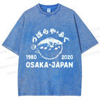 Unisex Blowfish Printed Washed Tee