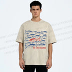 Unisex Be The Change Printed Washed Tee