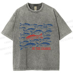 Unisex Be The Change Printed Washed Tee